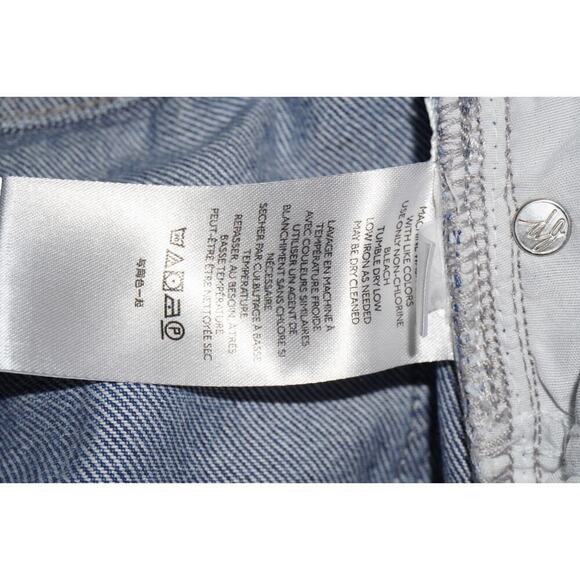 We The Free by Free People Striped Denim Shorts Size 26 - Picture 6 of 7